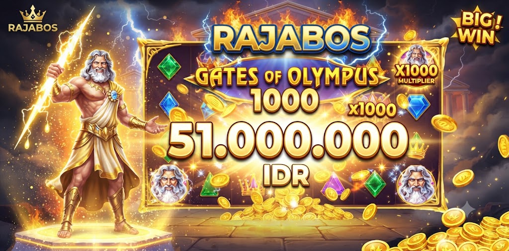 Gates of Olympus 1000 51 Juta di RAJABOS, Pengalaman Menarik Member Saat Menikmati Fitur Multiplier