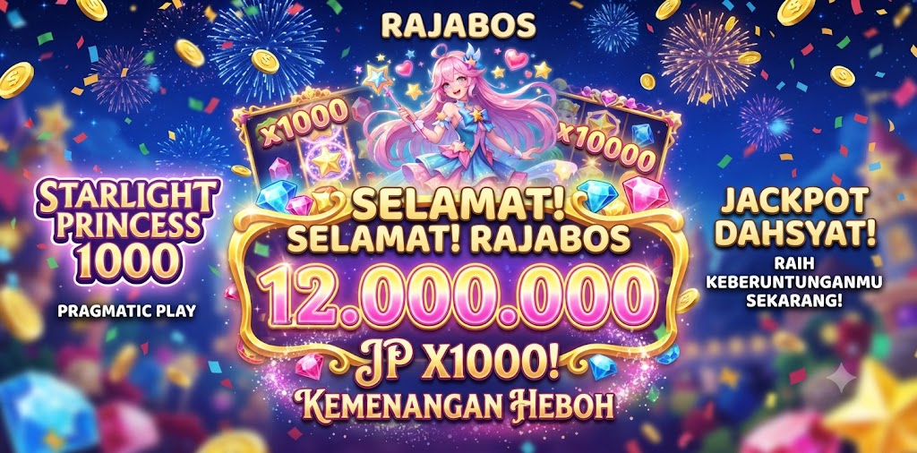 Member RAJABOS Raih Rp12 Juta di Starlight Princess 1000 by Pragmatic Play