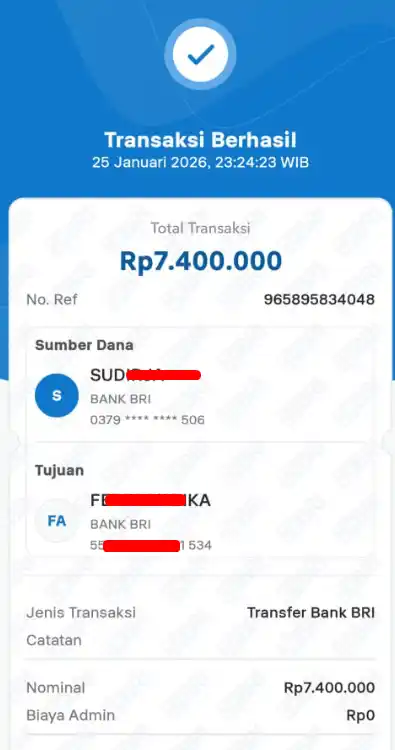 Bukti Transfer