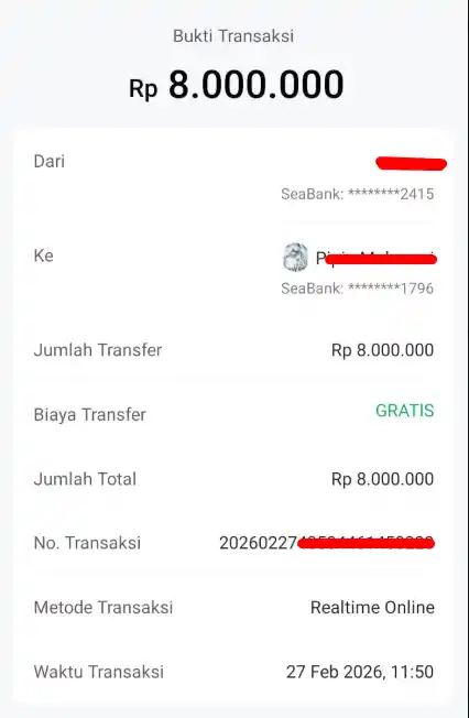 Bukti Transfer