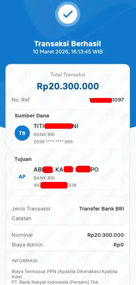 Bukti Transfer