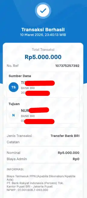 Bukti Transfer