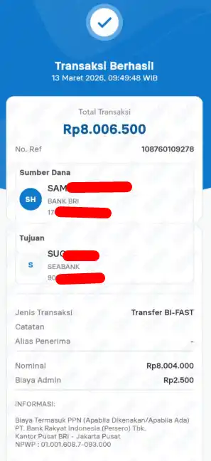 Bukti Transfer