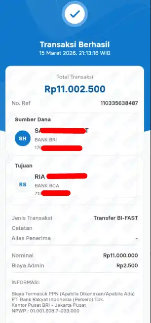 Bukti Transfer