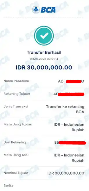 Bukti Transfer