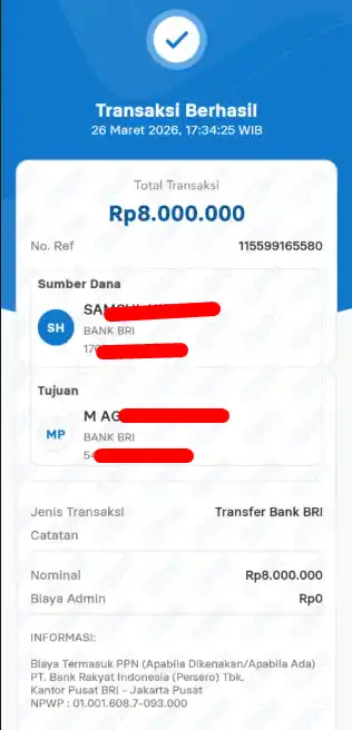 Bukti Transfer