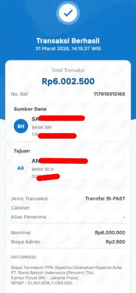 Bukti Transfer