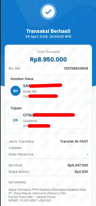 Bukti Transfer