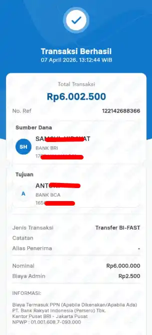 Bukti Transfer