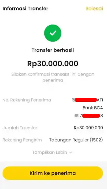 Bukti Transfer