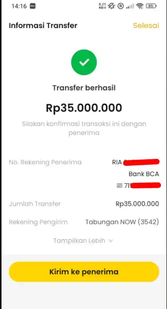 Bukti Transfer