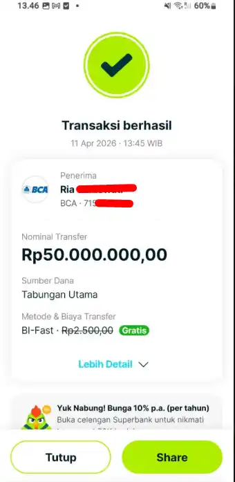 Bukti Transfer
