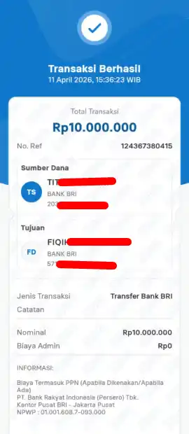 Bukti Transfer