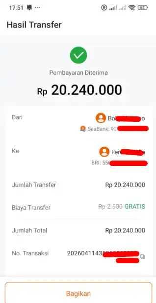 Bukti Transfer