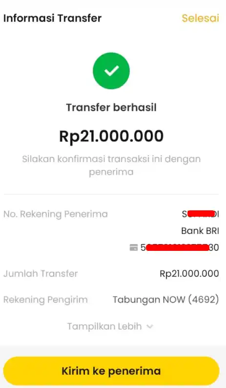 Bukti Transfer