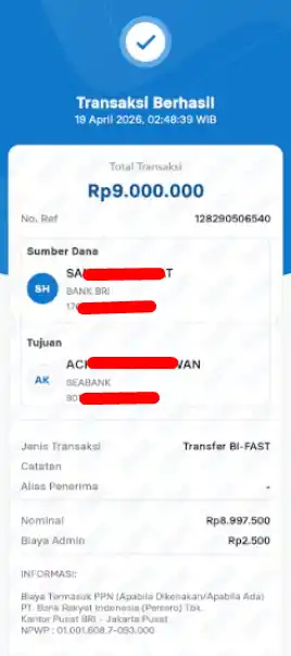 Bukti Transfer