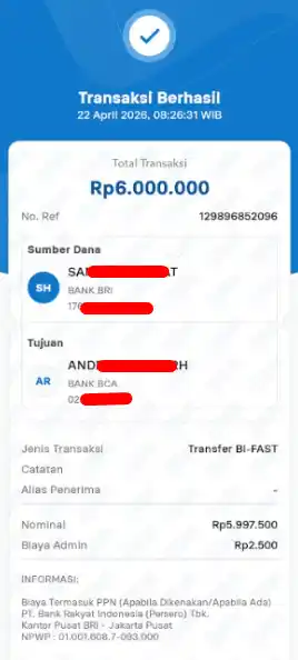 Bukti Transfer
