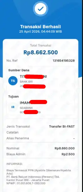 Bukti Transfer
