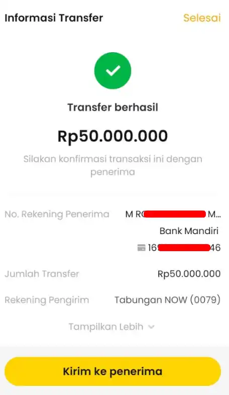 Bukti Transfer