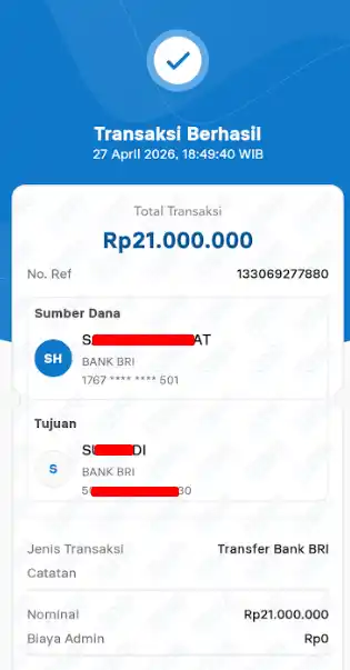 Bukti Transfer