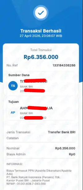 Bukti Transfer