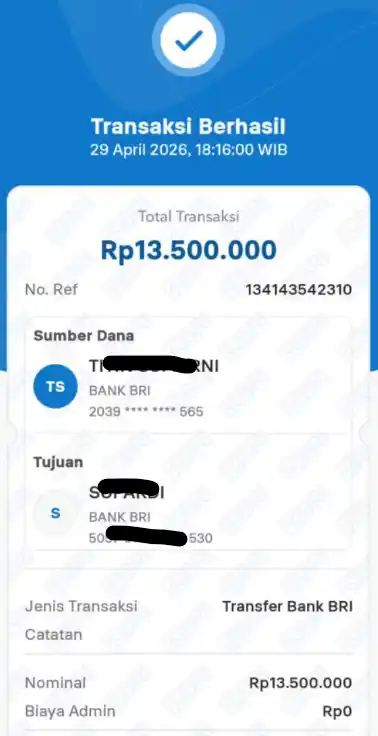 Bukti Transfer