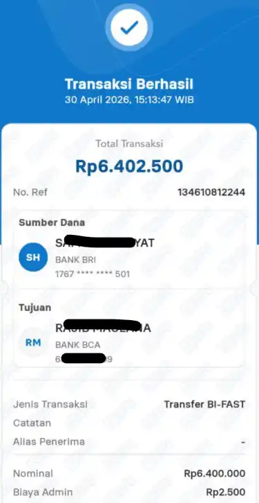 Bukti Transfer