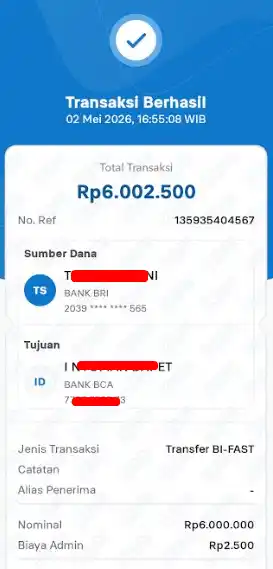 Bukti Transfer