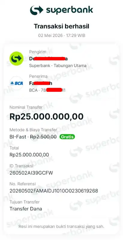 Bukti Transfer
