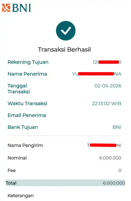 Bukti Transfer