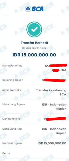 Bukti Transfer