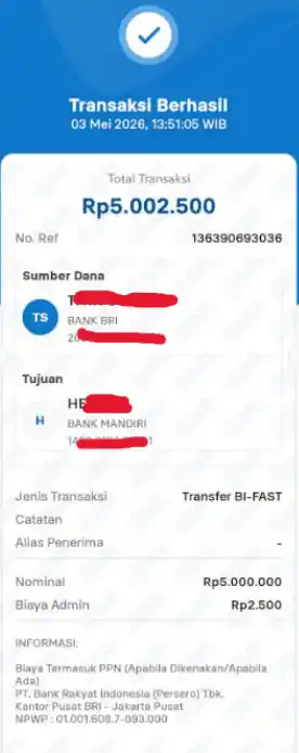 Bukti Transfer
