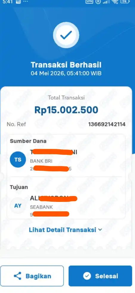 Bukti Transfer