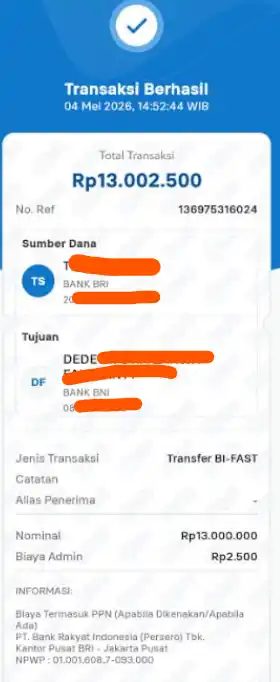 Bukti Transfer