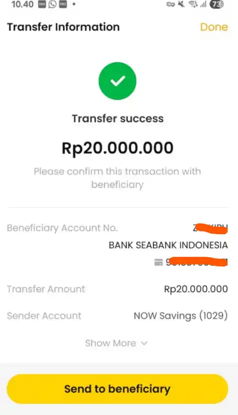 Bukti Transfer