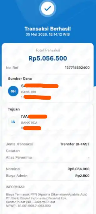 Bukti Transfer