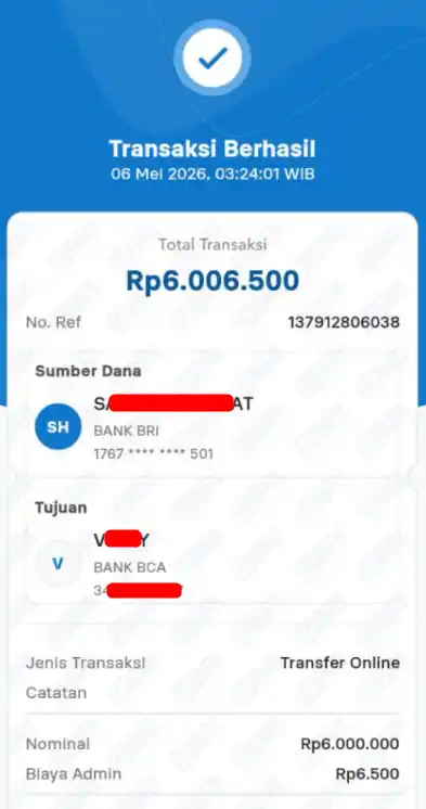 Bukti Transfer
