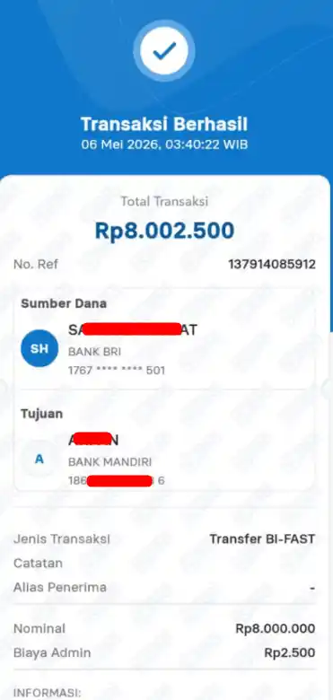 Bukti Transfer