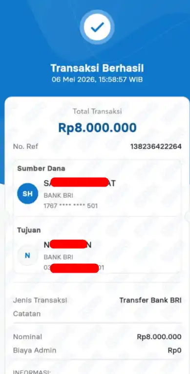 Bukti Transfer