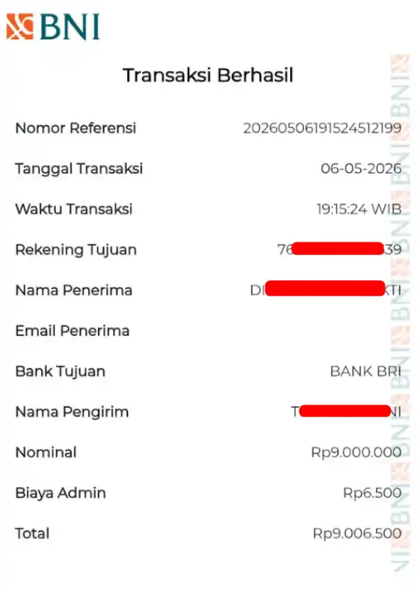 Bukti Transfer