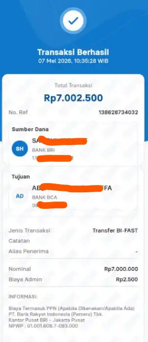 Bukti Transfer