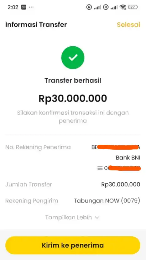 Bukti Transfer