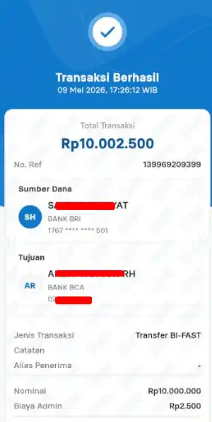 Bukti Transfer