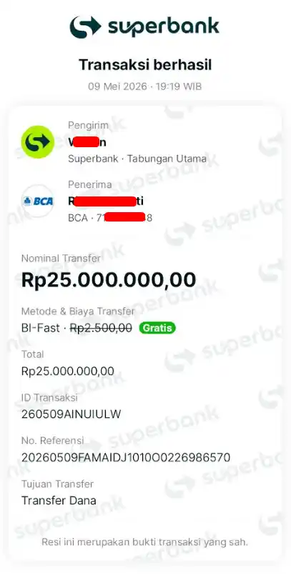Bukti Transfer