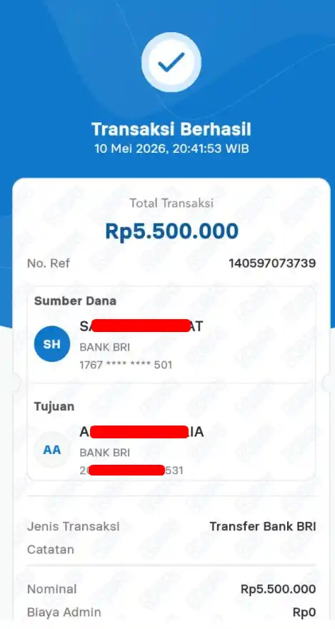Bukti Transfer