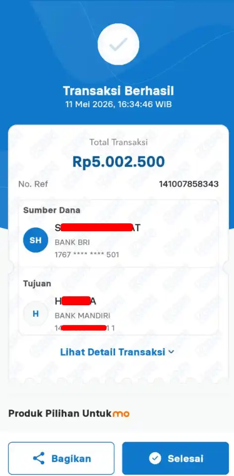 Bukti Transfer