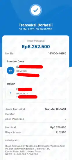 Bukti Transfer