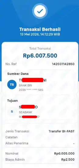 Bukti Transfer