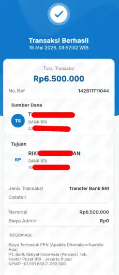 Bukti Transfer