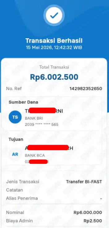 Bukti Transfer